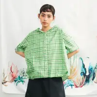 在飛比找momo購物網優惠-【Dailo】手繪感格紋立體下襬短袖襯衫(藍 綠 黃/魅力商
