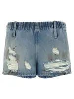 [Mm6 Maison Margiela] Mm6 Maison Margiela-Used Shorts Bermuda E Short Celeste-Donna 40IT Light Blue