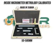 Tubular Inside Micrometer Rod Type 50-500mm Metrology Calibrated 0.01mm Res