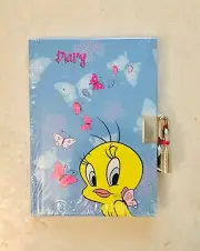 VTG Looney Tunes -Tweety Bird Diary NEW in package Compact 3.5x5 w/lock and key