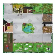 TTS Bee-Bot Farmyard Mat Kids Education Robots Programmable Robot Toys, 3 years+