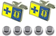 [Select Gifts] Poti City Georgia Flag Shirt Studs Box Set