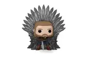 A Game of Thrones Ned Stark on Throne Pop! Deluxe