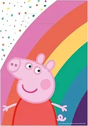 Amscan International 9906335 Peppa Pig 8 Paper Loot Bags