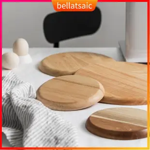 Wood lovesickness Wooden Round Oval Solid Pan Plate Fruit Di