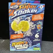 NEW Nerf Super Soaker Hydro Balls 6-Pack, Reusable