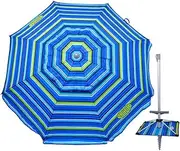 [Tommy Bahama] 2016 Sand Anchor 7-Foot Beach Umbrella with Tilt and Telescoping Pole