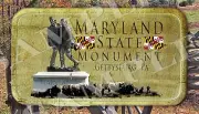 Maryland State Monument Gettysburg Pa Civil War themed LARGE Iron on patch