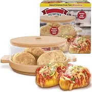 Microwave Potato Pan, Potato Steamer,Enjoy Perfectly Baked Potato pan, Healthy Breakfast, Cook Tender and Fluffy Potatoes in Minutes, Make Potatoes Healthier and tastier.