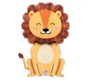 32" Jungle Lion Mylar Foil Balloon Large Helium Party Shape