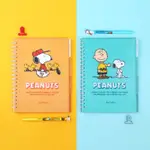 [LAST STOCK] PEANUTS 史努比 CHARLIE BROWN INDEX 大號直尺內襯螺旋筆記本春季記事