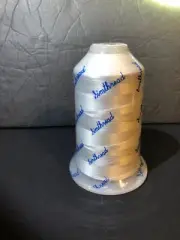 Embroidery Thread 5500 Yards White 001 100% Polyester