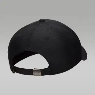 【NIKE 耐吉】帽子 棒球帽 運動帽 遮陽帽 AJ 喬丹 J RISE CAP S CB MTL JM 黑 FD5186-010