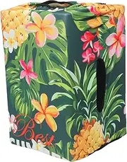 [JUMPLAWN] Outdoor Luggage Protector Cover Cute Cartoon Patterns Durable Suitcase Protector for Adults Reusable for Travel Tropical Design