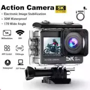 Action Camera 5K Wi-Fi 2.0 Inch Touch Screen 30M Waterproof With Remote Control