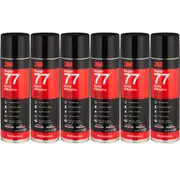 6 Pack 3M Super 77 Multi-Purpose Adhesive Glue Spray Can 374G BULK