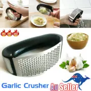 Stainless Steel Garlic Press Crusher Rocker Rocking Mincer Squeezer Kitchen ToCW