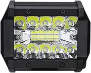 BYBDQKTVEH 60W 4INCH 20LED Waterproof Work Light LED Light Bars Flood Beam for Work Driving Offroad Boat Car Tractor Truck 12V 24V Work Light(1 pcs)