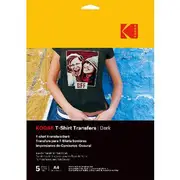Kodak Dark T-Shirt Iron-on Transfers 5 Pack