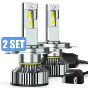4 PCS 9003 H4 LED Light Bulbs Hi/Lo Beam 6500K White Plug & Play Ultra Bright T (for: Audi)