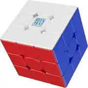 CuberShop Moyu RS3M V5 2023 Magnetic Dual Adjustment 3x3 Speed Cube, Stickerless RS3M 2023 Magnetic 3 by 3 Budget Cube, Professional 3x3 Speed Cube (Moyu RS3 M V5 Stasndard), 55.5mm*55.5mm*55.5mm