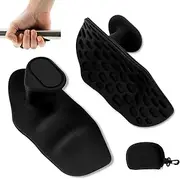 Anti-Slip Workout Grips - Ergonomic Silicone Hand Protector Gloves for Weight Lifting, Pull-Ups, Gym Training and Exercise, for Men and Women (Black)