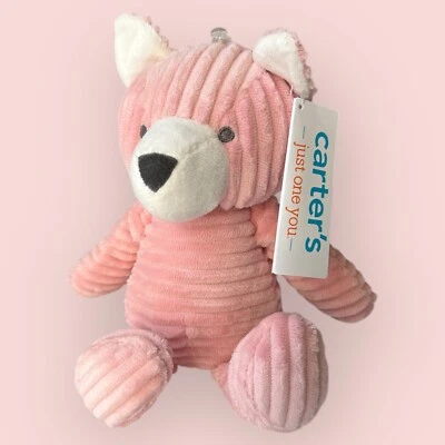 Carters Just One You Plush Pink Corduroy FOX Security Lovey Baby Toy Target New
