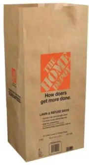 The Home Depot 50-pack 30 Gallon Heavy Duty Brown Paper Lawn and Refuse Bags