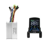 S-100 Electric Bike LCD Display Dashboard SM5+2PIN+20A 36V/48V Sine 2754