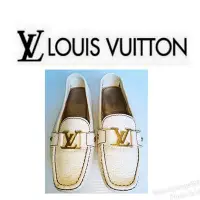 在飛比找Yahoo!奇摩拍賣優惠-法國 LV 豆豆鞋Louis Vuitton 低跟鞋通勤鞋休