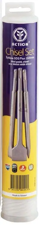 Action P2380304 - Chisel Set 3 Piece SDS+