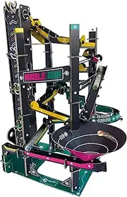 Build Your Own Cardboard Marble Run - Create a Fully Functioning Cardboard Marble Run - Includes x10 Swirly Glass Marbles - for Kids Ages 10+ - Sustainable Slot Together Kit - Educational & STEM