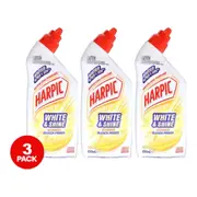 3 Pack Harpic White and Shine Bleach 450ml