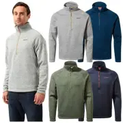 Craghoppers Mens Heelan Half Zip Fleece Lightweight Sweater Pullover Walking Top