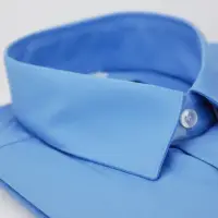 在飛比找momo購物網優惠-【金安德森】藍色短袖襯衫