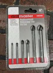DrillMaster #68168, 6 Piece Professional Glass & Tile Bit Set