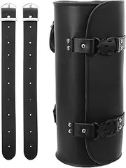 HORIALENCE Motorcycle Saddle Bag Durable Synthetic Tool Storage Bag for Front Forks Handlebar Tail Rack and Saddle Easy Installation Spacious Capacity for Organizing Tools