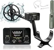 Metal Detectors, Metal Detector Waterproof Detector De Metales Profesional Pinpointing for Treasure Search Underground Gold Iron for Beach/Gold Hunting(GT200-4)