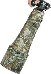CHASING BIRDS Camouflage Waterproof Lens Coat for Nikon AF-S 400mm F2.8 E FL ED VR Rainproof Lens Protective Cover (Yellow Tree Camouflage, with FTZ-II)