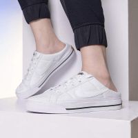 全新正品 NIKE 女大人帆布穆勒懶人鞋 白23.5