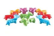 Learning Resources Snap-N-Learn Rhyming Pups Toy, Fine Motor Toys, Develops Color Recognition Skills, 20 Pieces, Ages 3+