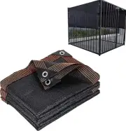 Dog Kennel Shade Cover 95% Sunblock Shade Tarp Panel Net Mesh With Grommets For