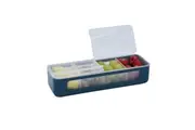 Melii Luxe 4 Compartment Snackle Box Food Safe Storage Snack Container Blue