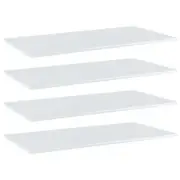 White Bookshelf Boards 4pcs Replacement Bookcase Shelf Panel Chipboard 80x20cm