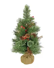 National Tree Company 24in Glistening Pine Small Tree