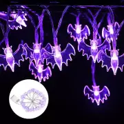 15ft Halloween String Light 30 LED Bat Fairy Lights With Battery