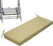 Outdoor Bench Cushion | Waterproof Patio Swing Seat Cushion | Non-Slip Swing Pad, Fade Resistant Lounger Replacement, Furniture Chair Pad for Living Room