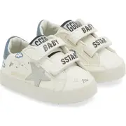 Golden Goose Kids' School Sneaker in White/Ice/Blue at Nordstrom, Size 2Us