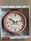 Disney Parks Mickey & Minnie Mouse Retro Kitchen Clock Cherry Keen And Cute