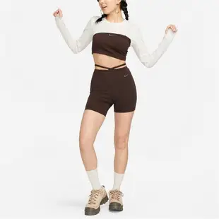 Nike 短褲 NSW Everyday Modern 女款 棕 高腰 單車褲 運動 緊身褲 DV7929-227